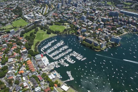 Aerial Image of RUSHCUTTERS BAY