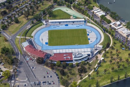 Aerial Image of LAKESIDE STADIUM IN ALBERT PARK