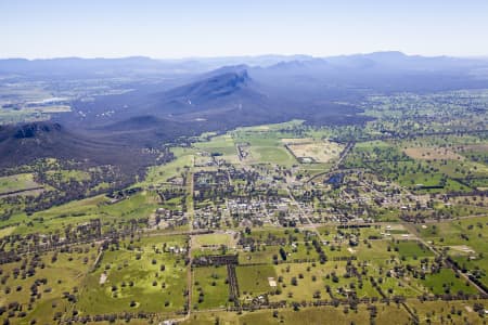 Aerial Image of DUNKELD WITH THE GRAMPIANS