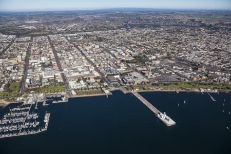 Aerial Image of EASTERN BEACH GEELONG