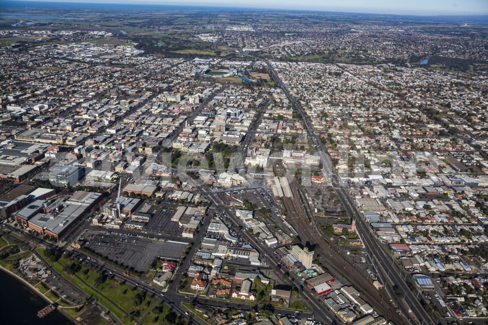Aerial Image of Geelong CBD