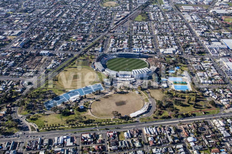 Aerial Image of Kardinia Park In Geelong