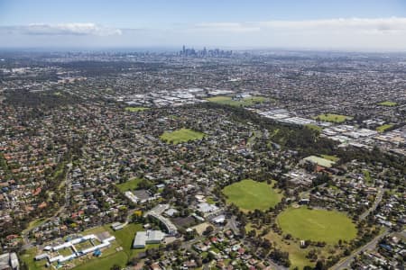 Aerial Image of BELLFIELD LOOKING TOWARDS CBD