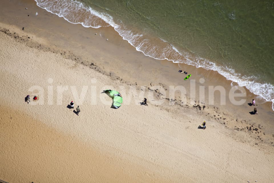 Aerial Image of Kite Surfers In Frankston
