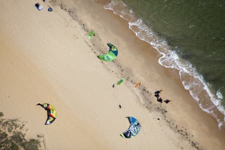 Aerial Image of KITE SURFERS IN FRANKSTON