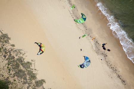 Aerial Image of KITE SURFERS IN FRANKSTON