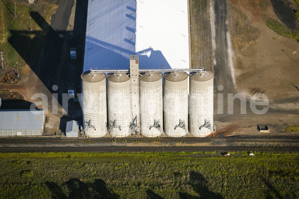 Aerial Image of Silos In Moree