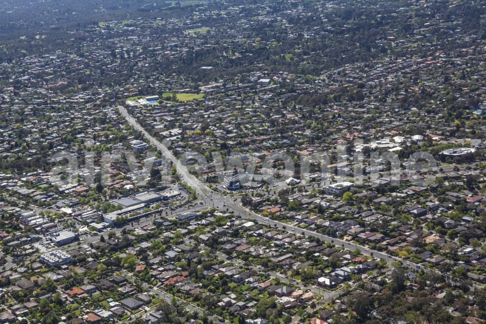 Aerial Image of Lower Templestowe And Manningham Road