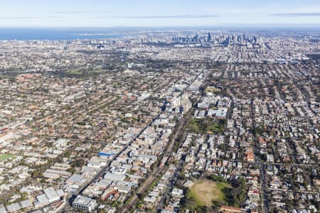 Aerial Image of HAWTHORN TO THE CBD