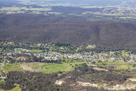 Aerial Image of HEATHCOTE WINE REGION IN VICTORIA.