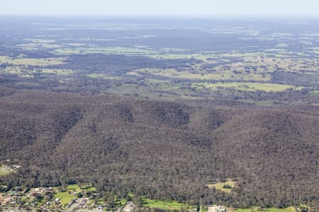 Aerial Image of HEATHCOTE WINE REGION IN VICTORIA.