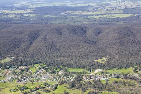 Aerial Image of HEATHCOTE WINE REGION IN VICTORIA.