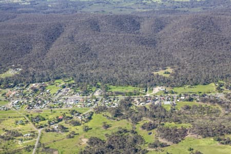 Aerial Image of HEATHCOTE WINE REGION IN VICTORIA.