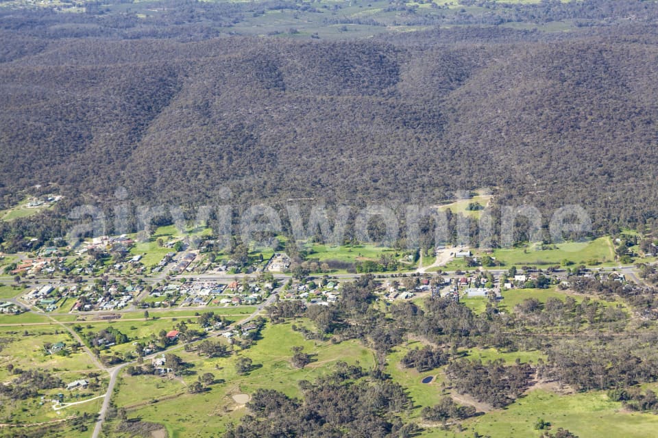 Aerial Image of Heathcote Wine Region In Victoria