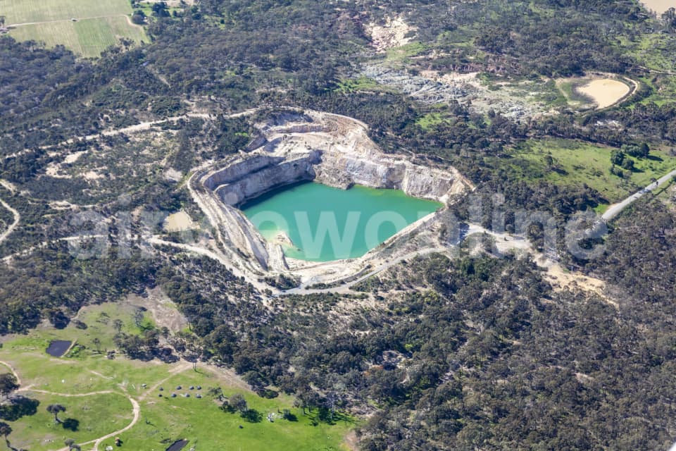 Aerial Image of Open Cut Mine, Heathcote