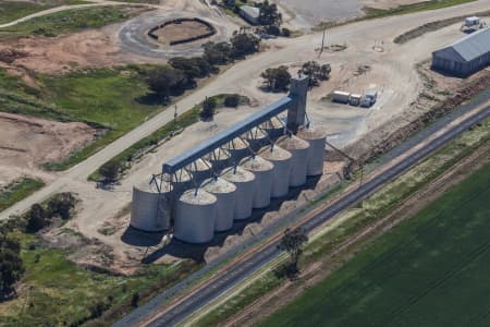 Aerial Image of SILOS IN BOORT, VICTORIA