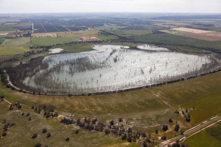 Aerial Image of WOOLSHED SWAMP IN BOORT