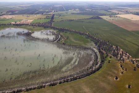 Aerial Image of WOOLSHED SWAMP IN BOORT
