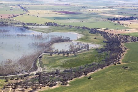 Aerial Image of WOOLSHED SWAMP IN BOORT