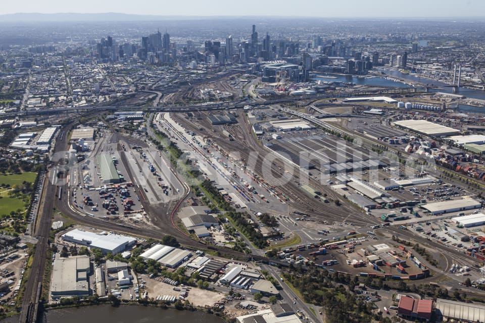 Aerial Image of West Melbourne To The CBD