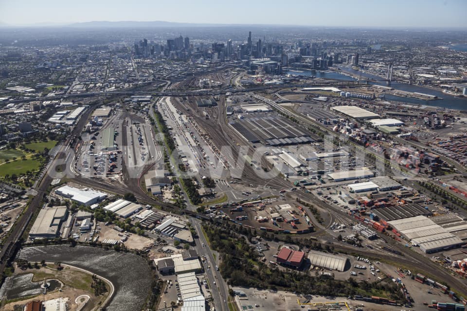 Aerial Image of West Melbourne To The CBD