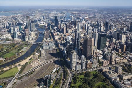 Aerial Image of MELBOURNE FROM THE EAST