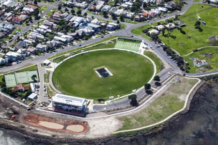 Aerial Image of WILLIAMSTOWN FOOTBALL CLUB, HOME GROUND.