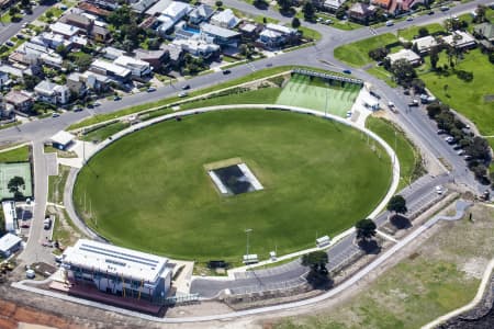 Aerial Image of WILLIAMSTOWN FOOTBALL CLUB, HOME GROUND.