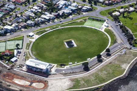 Aerial Image of WILLIAMSTOWN FOOTBALL CLUB, HOME GROUND.