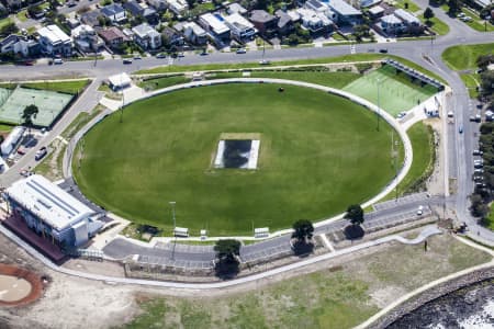 Aerial Image of WILLIAMSTOWN FOOTBALL CLUB, HOME GROUND.