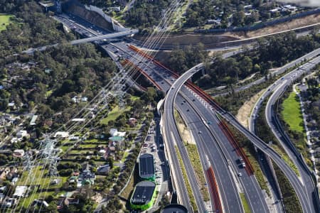 Aerial Image of EASTLINK AND THE MELBA TUNNEL
