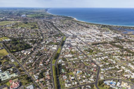 Aerial Image of WARRNAMBOOL CITY CENTER