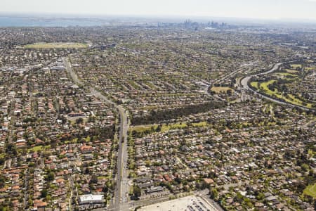 Aerial Image of MALVERN EAST LOOKING TO CBD.