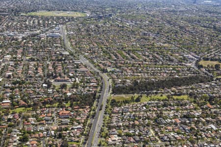 Aerial Image of MALVERN EAST LOOKING TO CBD.