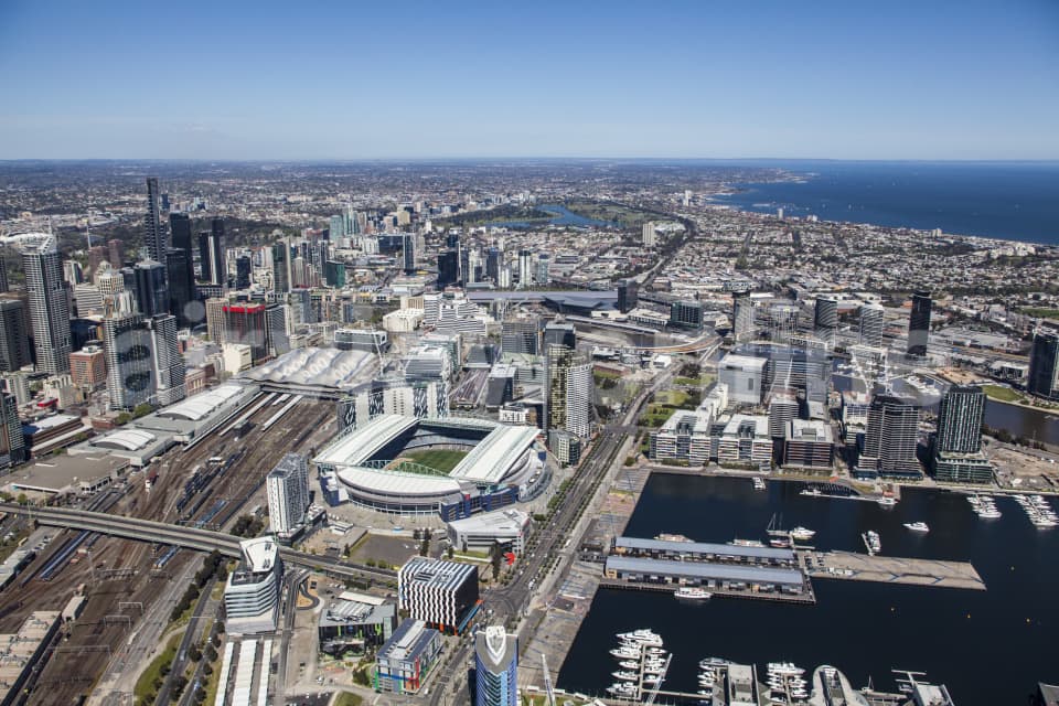 Aerial Image of Docklands, Melbourne