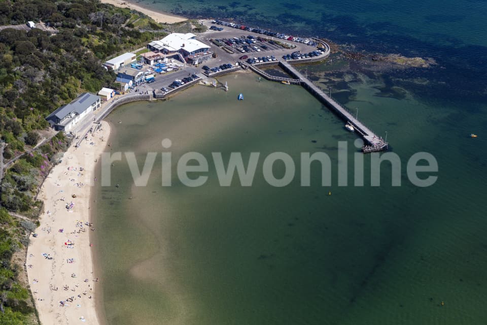 Aerial Image of Black Rock Pier And Beach