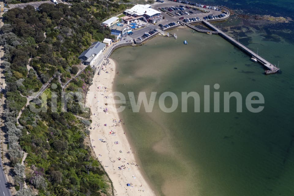 Aerial Image of Black Rock Pier And Beach