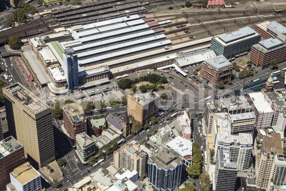 Aerial Image of Central Station, Haymarket
