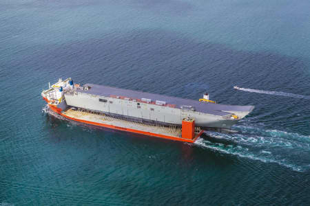 Aerial Image of HMAS CANBERRA