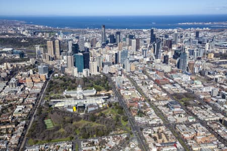 Aerial Image of SWANSTON SQUARE - 551 SWANSTON STREET, CARLTON