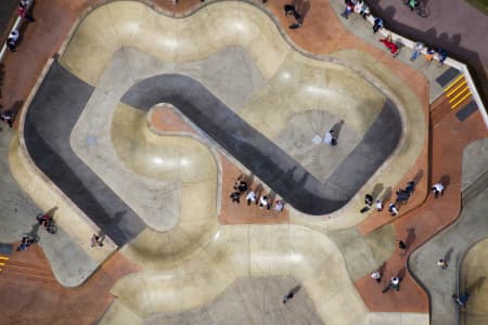 Aerial Image of MARINA TRIANGLE RESERVE SKATE PARK  IN ST KILDA