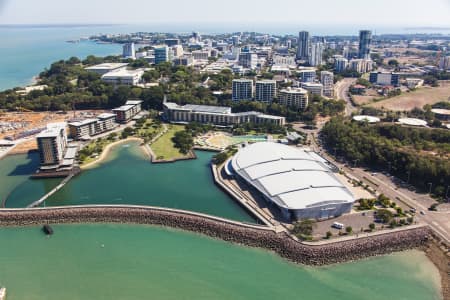 Aerial Photography Darwin Waterfront Lagoon & Wave Lagoon Airview Online