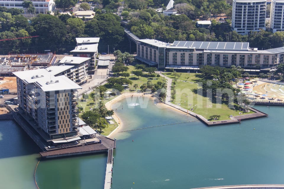 Aerial Image of Darwin Waterfront Lagoon & Wave Lagoon