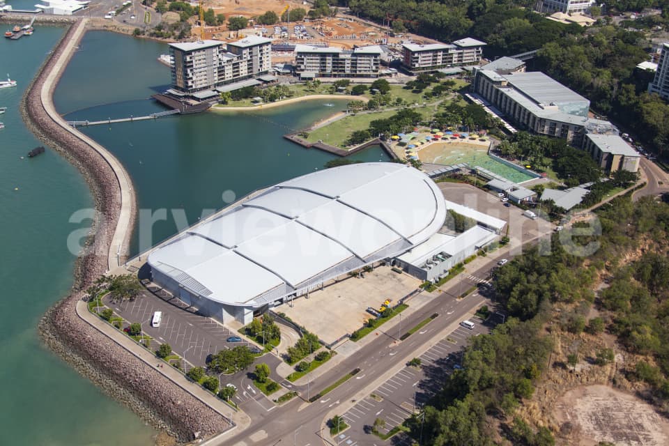 Aerial Image of Darwin Waterfront Lagoon & Wave Lagoon