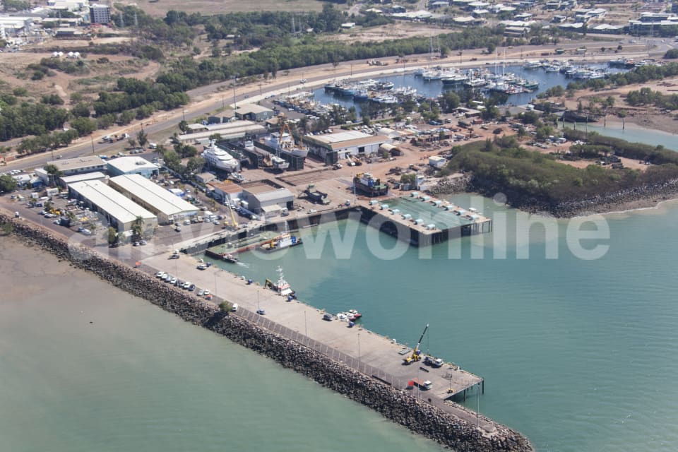 Aerial Image of Darwin Waterfront Lagoon