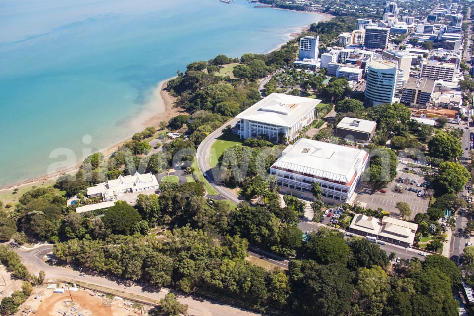 Aerial Image of Darwin Supreme Court and Government House