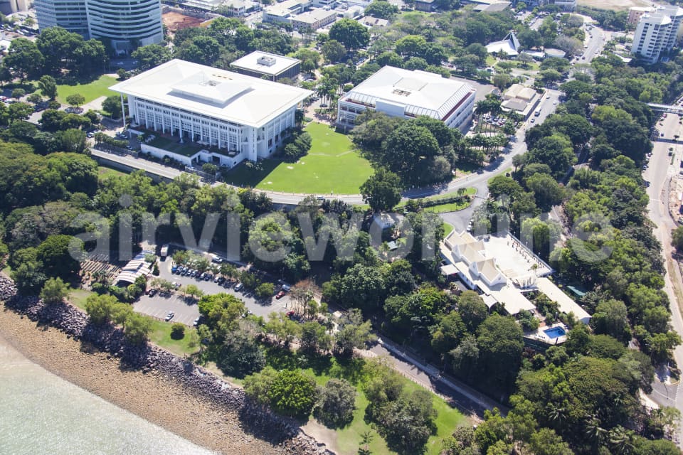Aerial Image of Darwin Supreme Court, Government House and Legislative Assembly of the Northern Territory