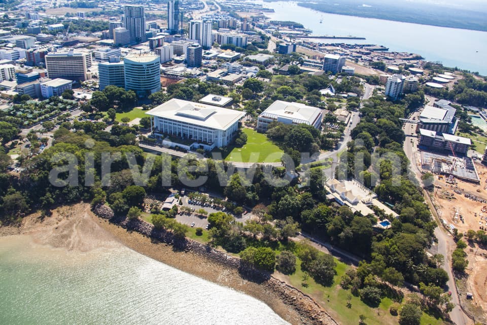 Aerial Image of Darwin Supreme Court, Government House and Legislative Assembly of the Northern Territory