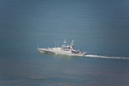 Aerial Image of ARMIDALE-CLASS NAVEL PATROL BOAT OFF DARWIN