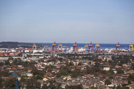 Aerial Image of LOOKING ACROSS BOTANY TO THE CONTAINER TERMINAL